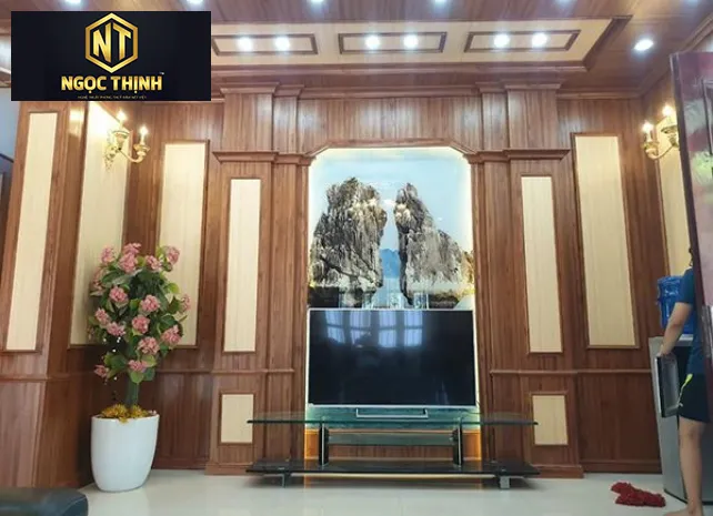 VÁCH ỐP TƯỜNG TV DÀNH CHO PHÒNG KHÁCH